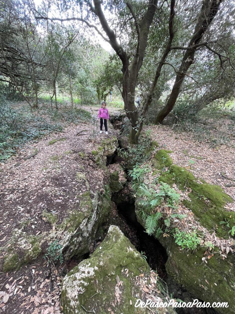 Grietas en Estunes de Banyoles